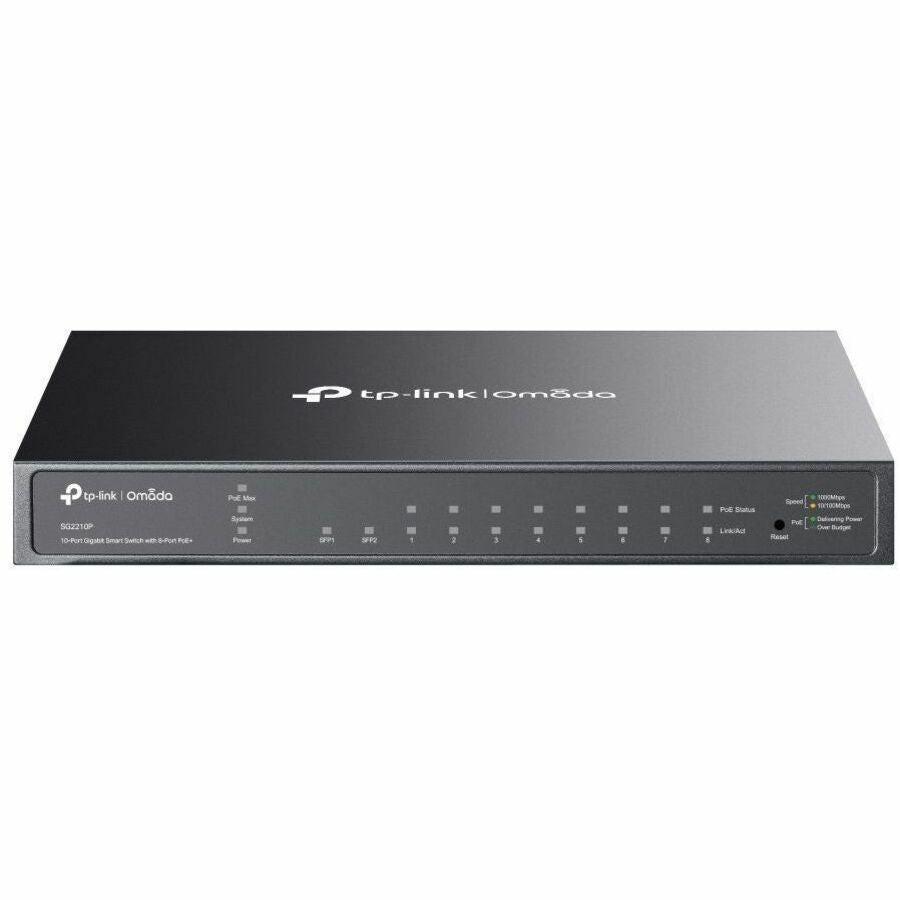 Omada SG2210P 8 Ports Manageable Ethernet Switch - Gigabit Ethernet - 10/100/1000Base-T, 100/1000Base-X