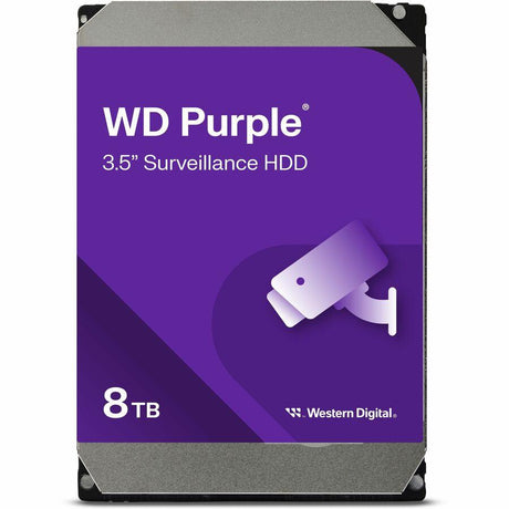 WD Purple WD85PURZ 8 TB Hard Drive - 3.5" Internal - SATA (SATA/600) - Conventional Magnetic Recording (CMR) Method