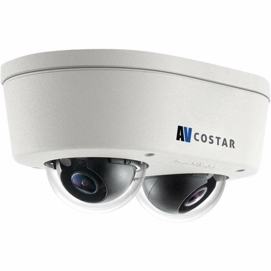 Arecont Vision ConteraIP AV10956DN-28 5 Megapixel Indoor/Outdoor - Colour - Micro Dome - White - TAA Compliant