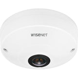 Wisenet QNF-8010 6 Megapixel Indoor Network Camera - Colour - Fisheye - White