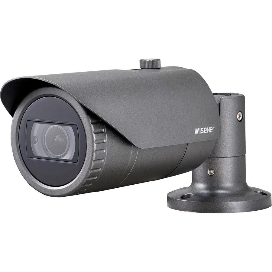 Wisenet QNO-8080R 5 Megapixel HD Network Camera - Bullet - Dark Grey