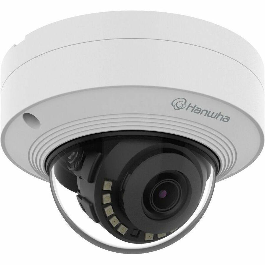 Hanwha QNV-C9011R 8 Megapixel 4K Network Camera - Colour - Dome - White