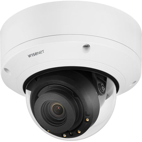 Wisenet X-Series XND-8081REV 5 Megapixel Indoor/Outdoor HD Network Camera - Colour - Dome - Signal White