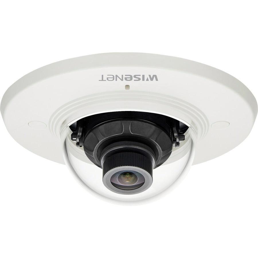 Wisenet XND-8020F 5 Megapixel Indoor Network Camera - Colour - Dome - Black, Ivory