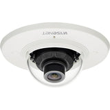 Wisenet XND-8020F 5 Megapixel Indoor Network Camera - Colour - Dome - Black, Ivory
