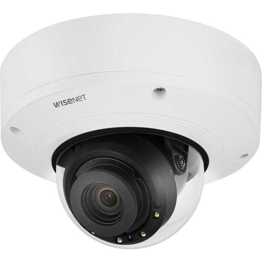 Wisenet XNV-8081RE 6 Megapixel Outdoor HD Network Camera - Colour - Dome - White