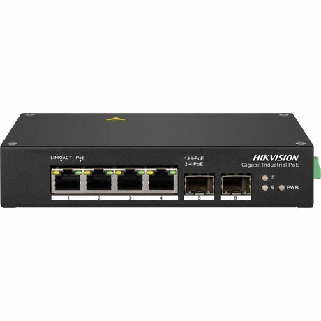 Hikvision DS-3T0506HP 4 Ports Ethernet Switch - Gigabit Ethernet - 10/100/1000Base-T, 1000Base-X