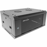 Hikvision DS-XS6404-S/B 4U Wall Mountable Enclosed Cabinet Rack Cabinet for Equipment, Telecommunication - Black