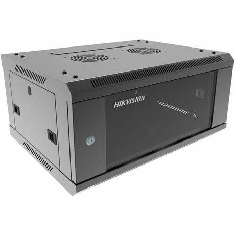 Hikvision DS-XS6404-S/B 4U Wall Mountable Enclosed Cabinet Rack Cabinet for Equipment, Telecommunication - Black
