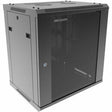 Hikvision DS-XS6412-S/B 12U Wall Mountable Enclosed Cabinet Rack Cabinet for Equipment, Telecommunication, Rack - Black