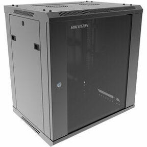 Hikvision DS-XS6412-S/B 12U Wall Mountable Enclosed Cabinet Rack Cabinet for Equipment, Telecommunication, Rack - Black