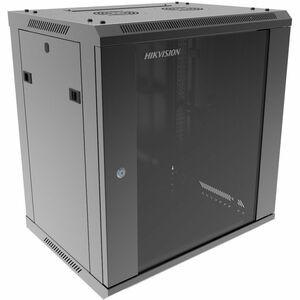 Hikvision DS-XS6412-S/B 12U Wall Mountable Enclosed Cabinet Rack Cabinet for Equipment, Telecommunication, Rack - Black