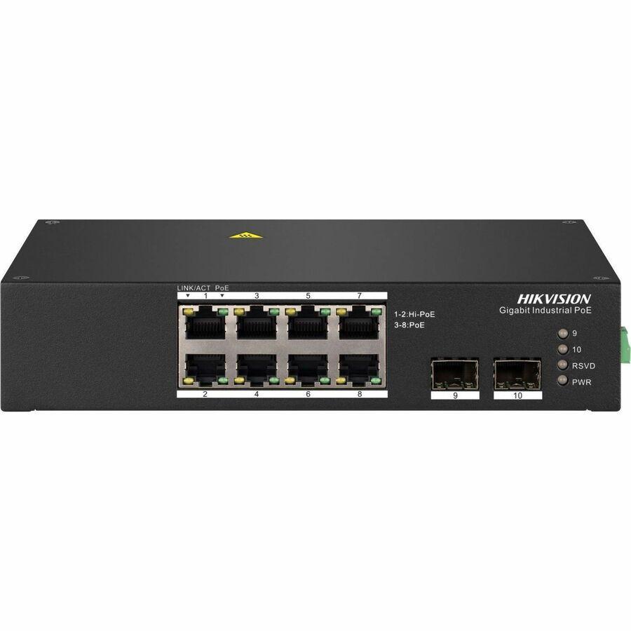 Hikvision DS-3T0510HP 8 Ports Ethernet Switch - Gigabit Ethernet - 10/100/1000Base-T, 1000Base-X