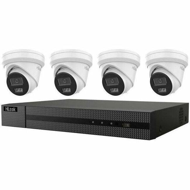 Hikvision HiLook IK-4246TH-MM/P 6 Megapixel 4 Channel Night Vision Wired Video Surveillance System 2 TB HDD