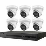 Hikvision HiLook IK-6486TH-MM/P 6 Megapixel 8 Channel Night Vision Wired Video Surveillance System 4 TB HDD