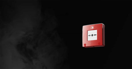 Ajax ManualCallPoint Red Wireless shown in use