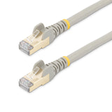 StarTech.com 1m CAT6a Ethernet Cable - 10 Gigabit Category 6a Shielded Snagless 100W PoE Patch Cord - 10GbE Grey UL Certified Wiring/TIA