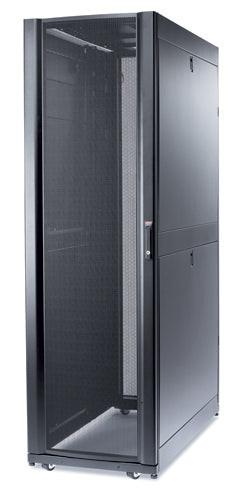 APC by Schneider Electric NetShelter SX 42U Floor Standing Rack Cabinet for Server - 482.60 mm Rack Width - Black