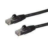 StarTech 1m CAT6 Ethernet Cable - Black Snagless Gigabit - 100W PoE UTP 250Mhz Category 6 Patch Cord UL Certified Wiring/TIA