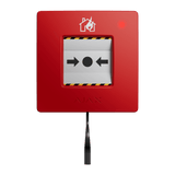 Ajax ManualCallPoint Red Wireless shown in use