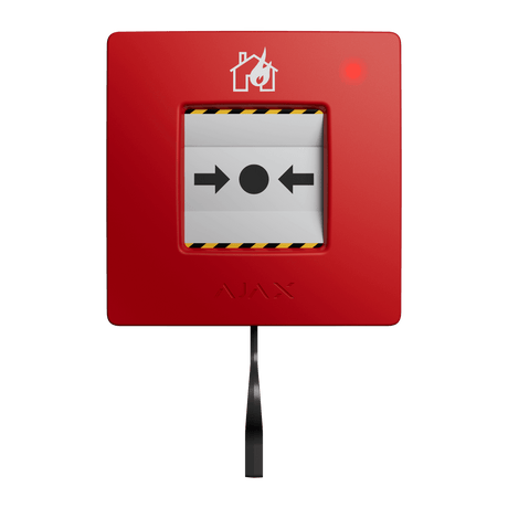 Ajax ManualCallPoint Red Wireless shown in use