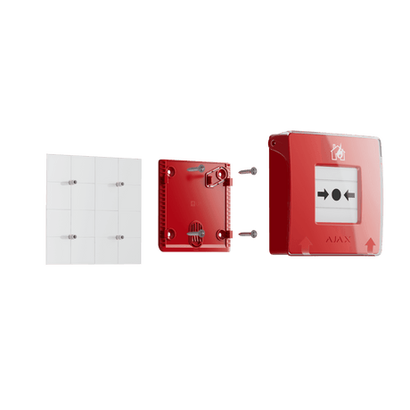 Ajax ManualCallPoint Red Wireless shown in use