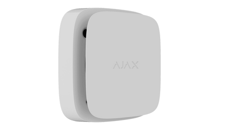 Ajax FireProtect 2 SB (Heat/Smoke) Detector — White shown in use