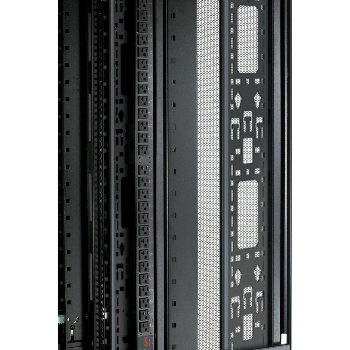 APC by Schneider Electric NetShelter 42U Enclosed Cabinet Rack Cabinet for Blade Server - 482.60 mm Rack Width - Black - TAA Compliant