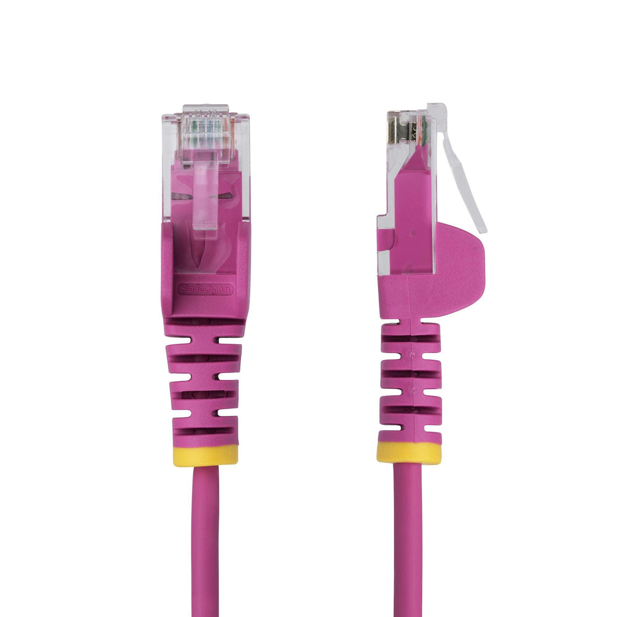 StarTech 50cm Pink Slim CAT6 Ethernet Cable, Snagless RJ45, UTP, LSZH, 28AWG Pure Bare Copper, Slim Network Patch Cord