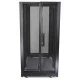 APC by Schneider Electric NetShelter SX 24U Floor Standing Enclosed Cabinet Rack Cabinet for Server, Storage - 482.60 mm Rack Width - Black - TAA Compliant