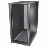 APC by Schneider Electric NetShelter SX 24U Floor Standing Enclosed Cabinet Rack Cabinet for Server, Storage - 482.60 mm Rack Width - Black - TAA Compliant