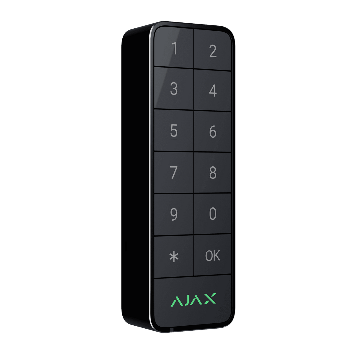 Ajax Superior KeyPad Outdoor Fibra — Graphite shown in use