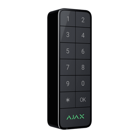 Ajax Superior KeyPad Outdoor Fibra — Graphite shown in use
