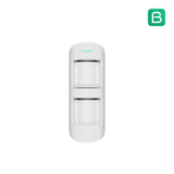 Ajax MotionProtect Outdoor Wireless Motion Sensor — White shown in use