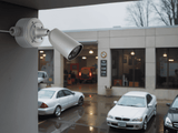 Ajax BulletCam HL (8 MP/2.8 MM) Security Camera — White shown in use