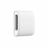 Ajax Dual Curtain Outdoor Motion Sensor — White shown in use