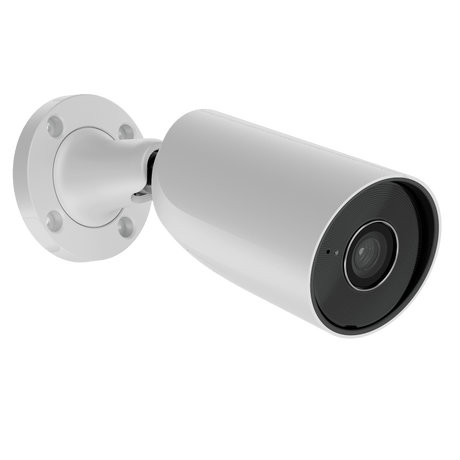 Ajax BulletCam (8 MP/2.8 MM) Security Camera — White shown in use