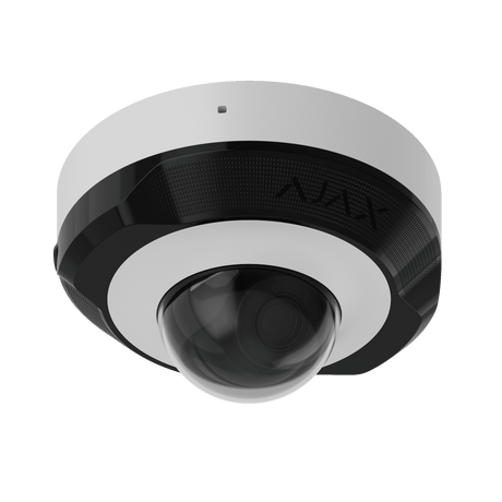Ajax DomeCam Mini (5 MP/2.8 MM) Security Camera — White shown in use