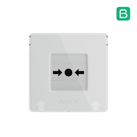 Ajax ManualCallPoint Wireless — White shown in use