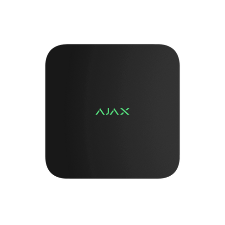 Ajax NVR NDAA 8CH H.265 ONVIF (No HDD - No PoE) — Black shown in use
