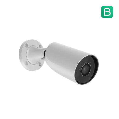 Ajax BulletCam (8 MP/2.8 MM) Security Camera — White shown in use
