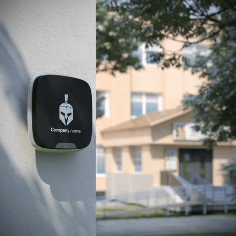 Ajax BrandPlate (10 pcs) for StreetSiren Double Deck — Black shown in use