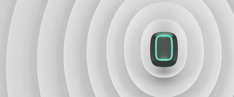 Ajax Button Wireless Panic Button — Black shown in use