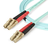 StarTech.com 5m (16.4ft) LC/UPC to LC/UPC OM4 Multimode Fiber Optic Cable, 50/125&micro;m, 100G, Low Insertion Loss, LSZH Fiber Jumper Cord
