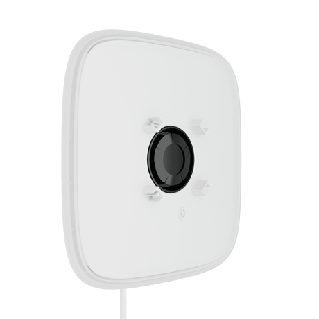 Ajax StreetSiren DoubleDeck Fibra — White shown in use