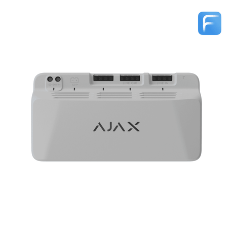Ajax LineSupply Fibra (45W) — White shown in use