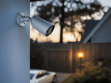 Ajax BulletCam HL (5 MP/2.8 MM) Security Camera — White shown in use