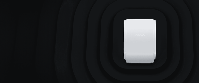 Ajax Dual Curtain Outdoor Motion Sensor — White