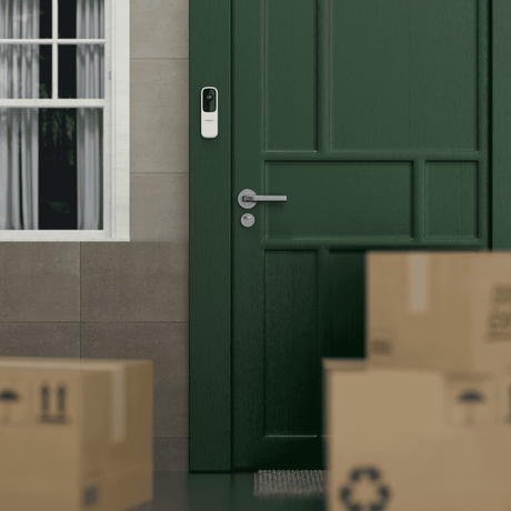 Ajax DoorBell — White shown in use