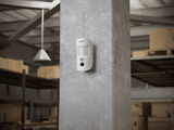 Ajax MotionCam Hdr Wireless Motion Sensor with Camera — White shown in use